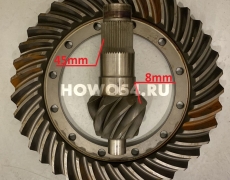 Коническая пара XCMG ZL50G заднего моста 8:37 45зубьев отверстие 14mm 5406858 860115641/75201865A
