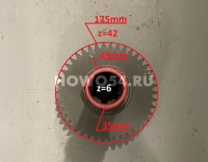 Вал привода главного гидронасоса XCMG ZL50G 6:42 5406333 860103217/ZL40A.30-9