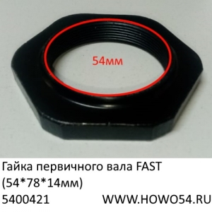 Гайка первичного вала FAST (54*78*14мм) (5400421) JS180A-1701036