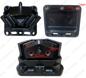 Подушка двигателя задняя SHAANXI X3000 Креатек CK4232 DZ97259590209