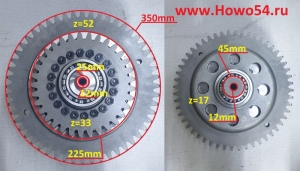 Бустер КПП в сборе XCMG ZL50G 52 Зуба 5400244 ZL40A.30.5