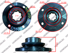 Фланец моста SHAANXI среднего 180/65/8/4 (диаметр /высота/шлиц/отв  5403902 AZ9114320155