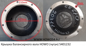 Крышка балансирного вала HOWO (чугун)	5401232 WG199014520311