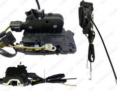 Замок двери левой электрический с тросиком Shacman X5000 543465 DZ14251340065