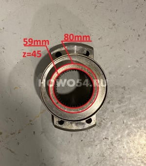 Фланец моста XCMG ZL50G D =158 /шлицы = 45 /отверстий = 4 высота 90MM 5417230 275100258
