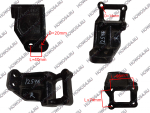 Кронштейн двигателя передний правый SHACMAN SHAANXI M3000 5412546 DZ95259590076