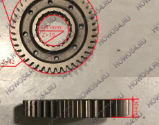 Шестерня КПП 2-ой передачи вторичного вала Z=42 КПП HW15710/19710 новая модель	5411418 WG2210040443/WG2210040416