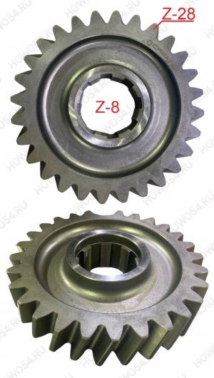 Шестерня ведомая SINOTRUK HC16 среднего моста Z=28 Креатек CK5269 JM9014320137