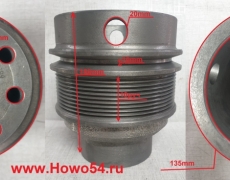 Шкив коленвала WD615 (под 10PK ремень) погрузчик XCMG ZL50 5408667 612600020689