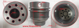 Шкив коленвала WD615 (под 10PK ремень) погрузчик XCMG ZL50 5408667 612600020689