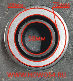 Подшипник выжимной в сборе	(5401913) 85CT5765F2