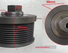 Ролик натяжной WD615 (поликлинового ремня 10PK , эксцентрик) XCMG ZL50 5407641612600061510