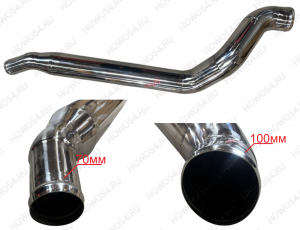 Труба интеркулера SHAANXI F3000 ШАНКСИ ШАКМАН (нерж) 544125 DZ95259534125