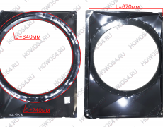 Диффузор вентилятора (железный) SHACMAN SHAANXI X3000 ШАКМАН ШАНКСИ Х3000 32963 DZ95259536116