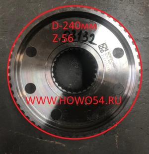 Фланец бортового редуктора HOWO AC16 Z=56 (5403132) AZ9981340020/50