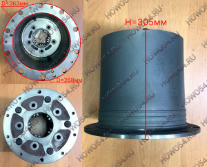 Редуктор бортовой в сборе HOWO T5G MCP16 I=3.947 5424587 712-35114-6140