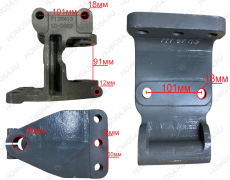 Кронштейн рессоры передний левый HOWO T5G ХОВО 541314 712W41310-0002