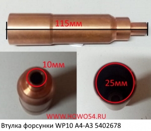 Втулка форсунки WP10 A4-A3 (оригинал) (5402678) 612600040235