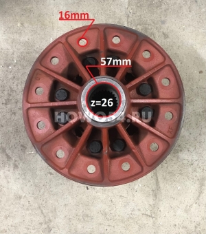 Дифференциал в сборе XCMG LW500F/LINGONG LG953 отверстие 16mm 54250300331	250301774/250300331/ZL50.2A
