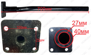 Кронштейн крыла левый передней и задней оси SHAANXI X3000 ШАНКСИ ШАКМАН (тягач) 541015 DZ95259951015