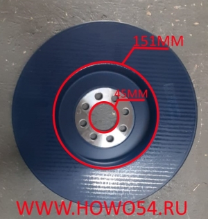 Балансир коленвала передний на WD618 двигателя 6180020012/0692