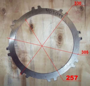 Пластина ведомая стальная КПП    855  403011(8)