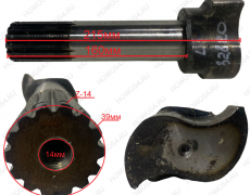 Кулак тормозной передний левый Z=14 215мм SHAANXI X3000/L3000 ШАНКСИ ШАКМАН Х3000 5432820 DZ9100440517