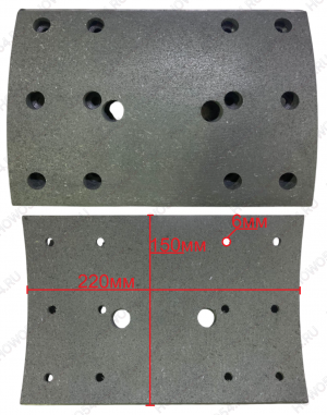 Накладка тормозная задняя FAWJ6 Креатек CK3777 3502407-A6E/A