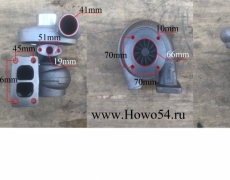 Турбокомпрессор WEICHAI DEUTZ WP6G125E22 (4 шпильки) (5416865) 13030164/12270137/J80S