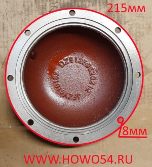 Крышка балансирного вала SHAANXI F3000 (с прорезью) 01234 DZ9125920212/16748./DZ91259520211