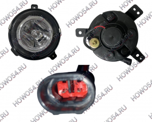 Фара противотуманная правая HOWO T5G ХОВО Т5Г (круглая) 5423012 WG9925721010