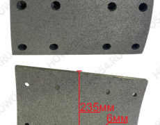 Накладка тормозная задняя (16 отверстий SCANIA) Креатек CK6129 1535249