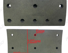 Накладка тормозная задняя (14 отверстий VOLVO) Креатек CK6123 3095179