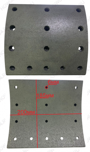 Накладка тормозная задняя (14 отверстий VOLVO) Креатек CK6123 3095179