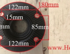 Фланец КПП FAST выходного вала D = 180 /шлицы = 28 /отверстий =4 высота144MM (5408274) JS220-1717159/7