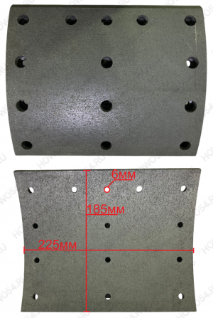 Накладка тормозная задняя (14 отверстий VOLVO) Креатек CK6118 3095182