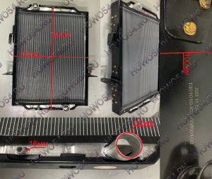 Радиатор охлаждения DONGFENG TIANLONG K0300/K0100 (680*940мм) 1301010-K0300/K0100