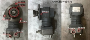 Компрессор воздушный ZL50 WD615 SORL (5413698) 612600130651