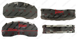 Колодка тормозная передняя (4шт комплект,с доп деталями) VOLVO Креатек CK6126 20568711