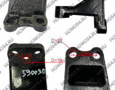 Кронштейн двигателя задний правый SHACMAN SHAANXI X3000 ШАКМАН ШАНКСИ Х3000 5428521 DZ95259590030