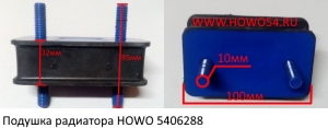 Подушка радиатора HOWO (5406288) AZ9719530272