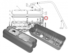 Крышка клапанов YC6108 задняя